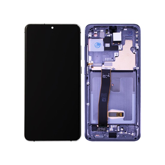 Touch+Display+Frame Samsung Galaxy S20 Ultra/G988 Service Pack Silver Touch+Display+Frame Samsung Galaxy S20 Ultra/G988 Service Pack Silver